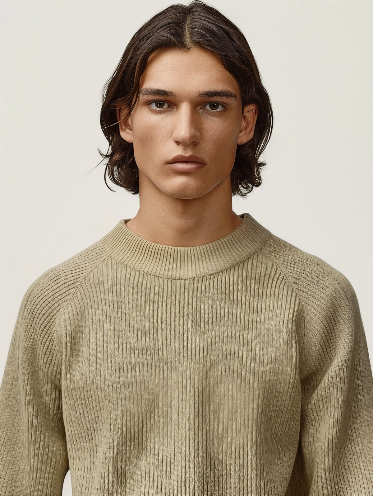 Ribbed Crewneck Sweater