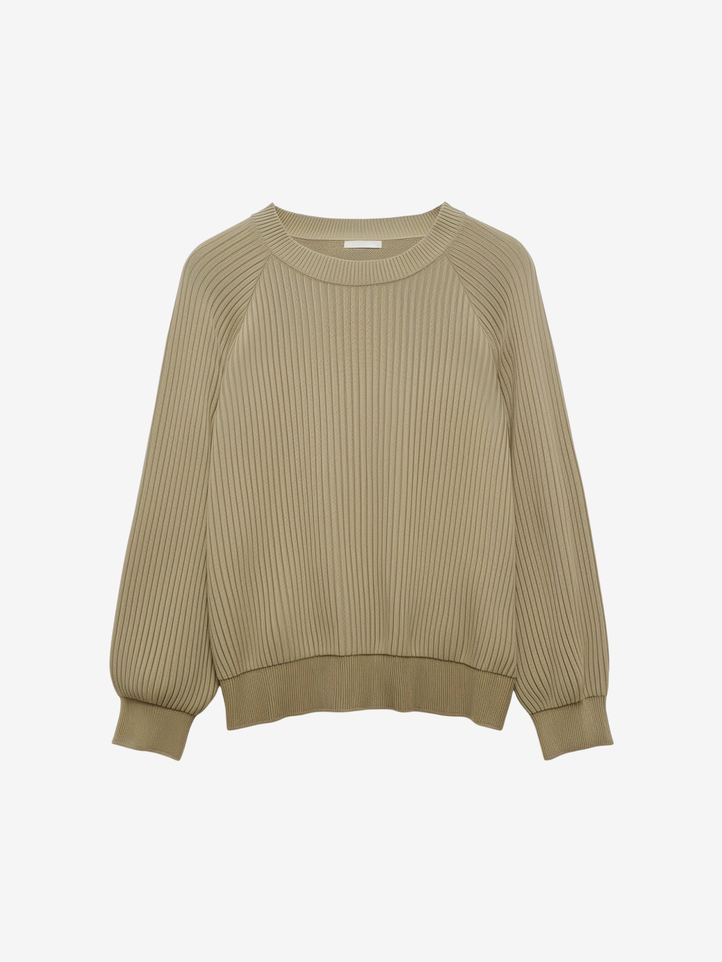 Ribbed Crewneck Sweater