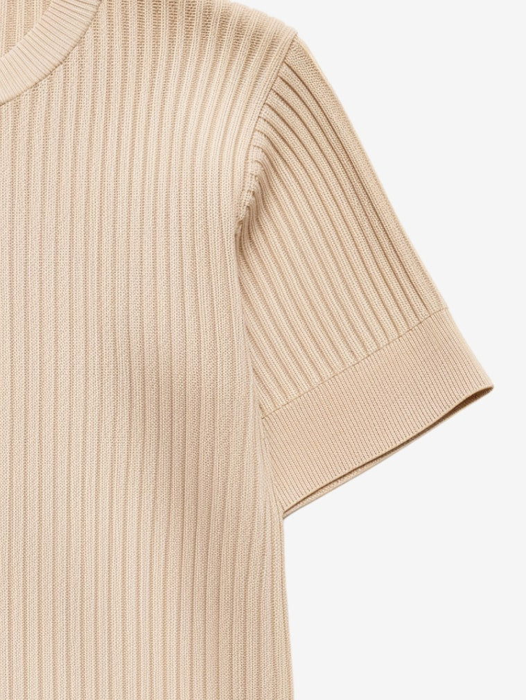 Haut en tricot côtelé
