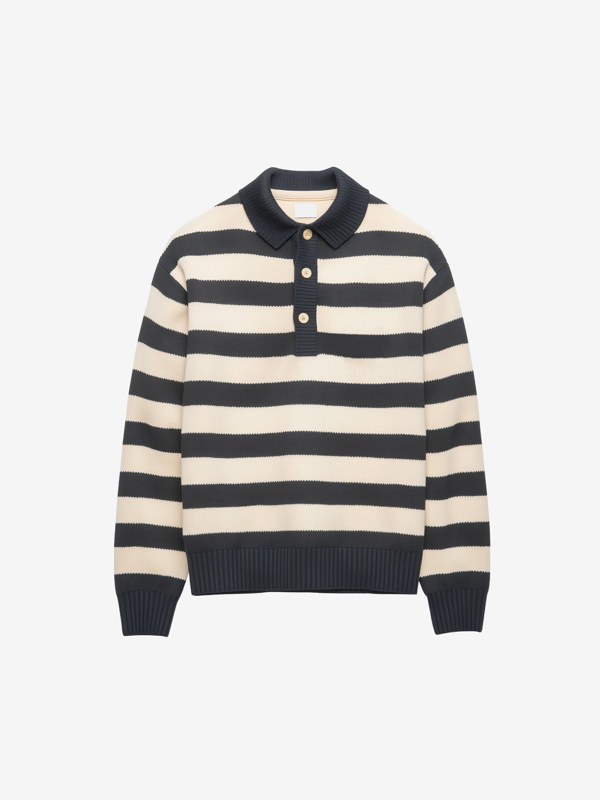 Striped Knit Polo