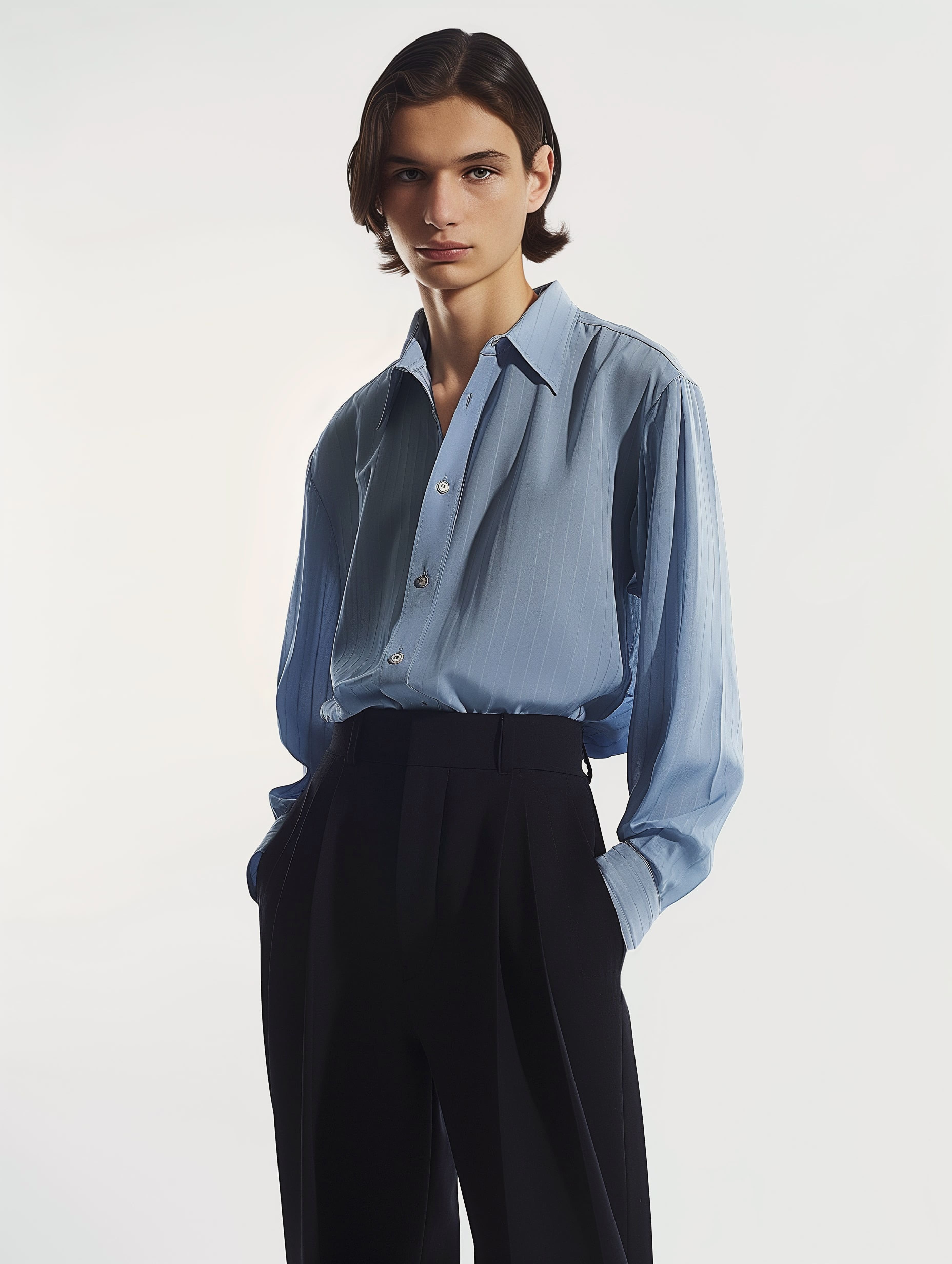 Pantalon à jambes larges