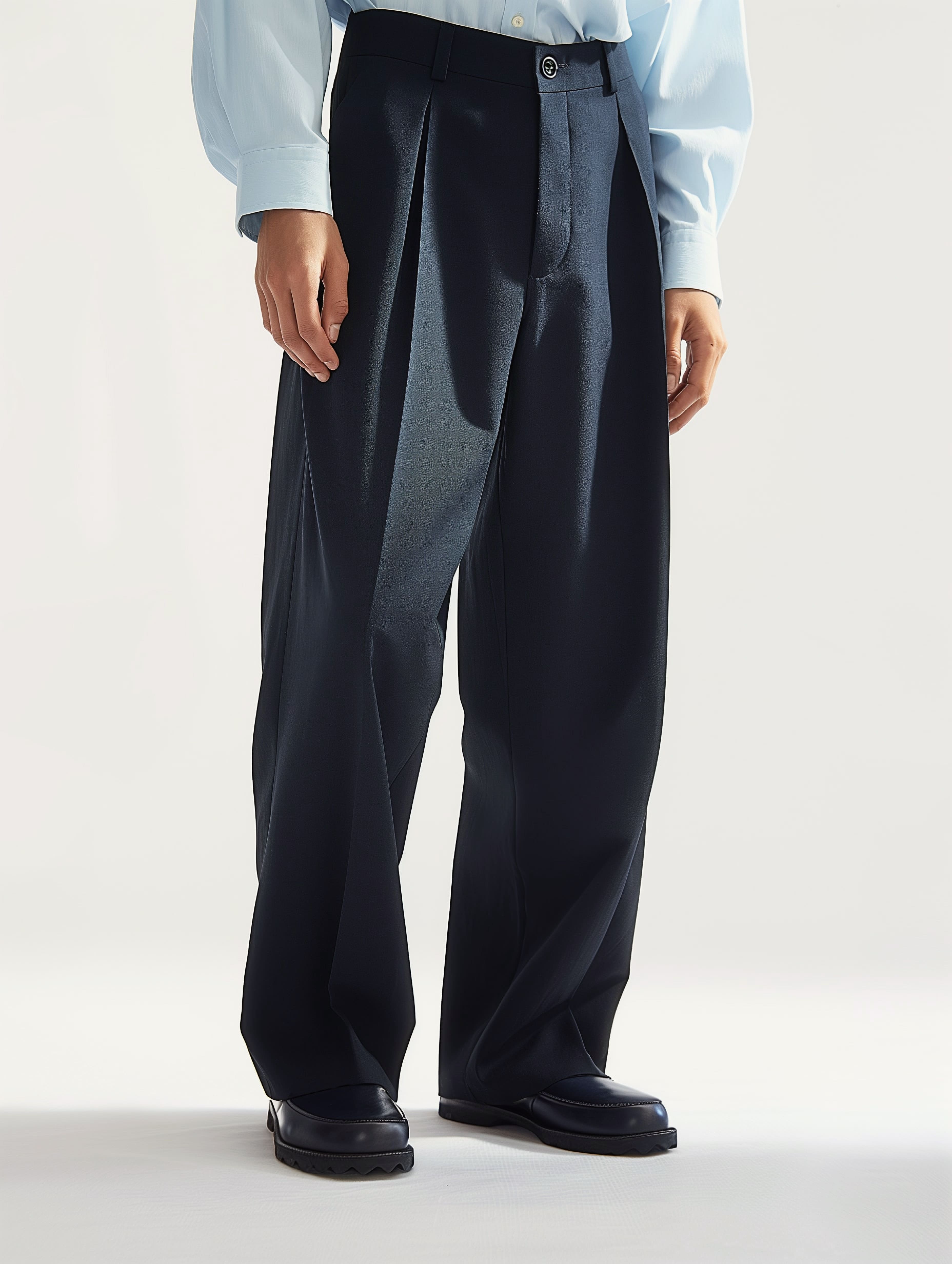 Pantalon à jambes larges