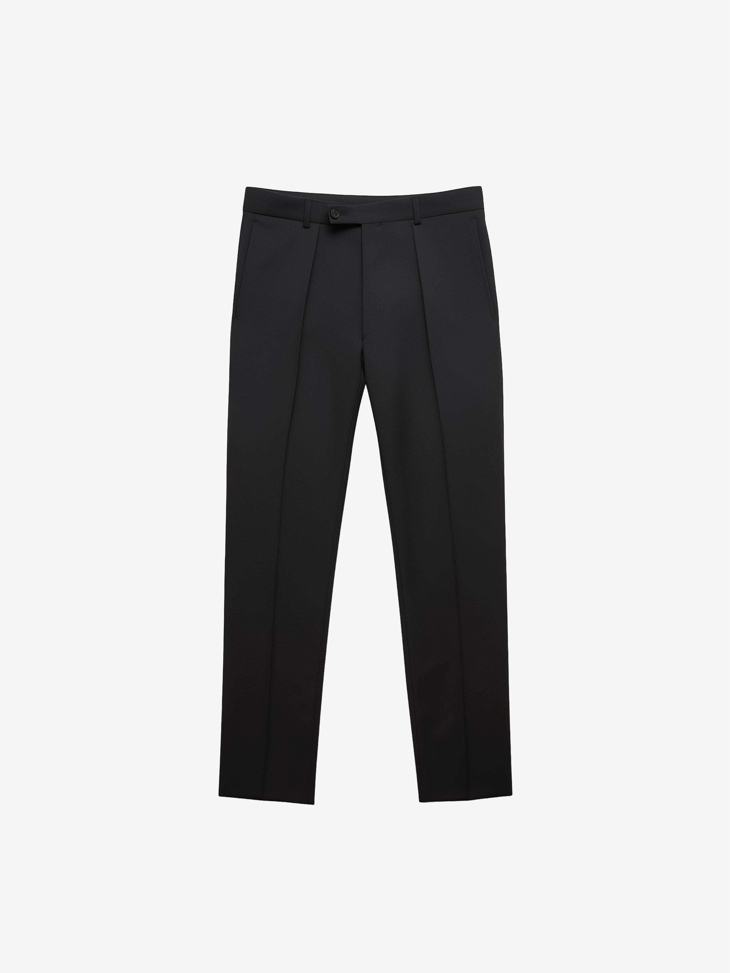 Pantalon droit texturé